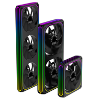 Ventilateur de radiateur AntarcChill 360, lot de 3, ventilateur de boîtier PWM 120 mm avec écran numérique d'affichage du régime, haut débit d'air, faible bruit pour PC de jeu et refroidissement liquide