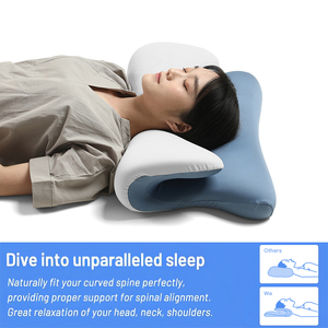 Lianda P-104 Loại Mới Bộ nhớ bọt giường gối miếng bọt biển Ergonomic cổ tử cung chỉnh hình đường viền gối cho giấc ngủ thoải mái - Product Image 2