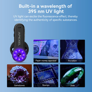 Apexel新しい電話カメラアクセサリークリップ付き顕微鏡すべてのスマートフォン40X 80X 120X LED顕微鏡CPL UVライト付き - Product Image 6