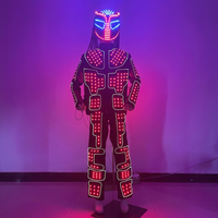 Costume de danse robot LED, combinaison lumineuse intégrale pour spectacle sur scène, DJ, EDM, soirée en boîte de nuit, rave, déguisement, cosplay