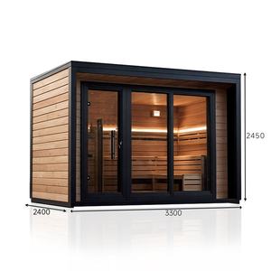 Cabine de sauna vapeur - 6 personnes, cabine silencieuse <span class=keywords><strong>en</strong></span> thermowood, salle de traitement et cour prêtes pour les studios de <span class=keywords><strong>spa</strong></span> - Product Image 5