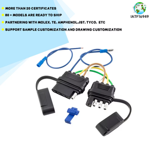 AichieOEM SAE 1P 2P 3P 4p拖车插头接线连接器插座延长线1234方式S a E连接器电缆线束 - Product Image 4