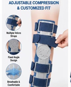 Soporte de Rodilla Pediátrico Transpirable, Ajustable, Ortopédico, Reemplazo de Soporte de Yeso para Fracturas y Esguinces de Rodilla - Product Image 1