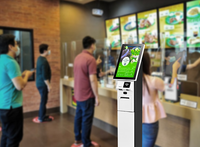 Elanda Kong Series 15,6/21,5 pulgadas Máquina de pedidos de autoservicio de comida rápida Quiosco de pago con pantalla táctil