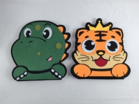 Tableau d'activités en feutre pour développer la motricité fine, thème Dinosaures et Tigres, jouet sensoriel, livre d'éveil et d'apprentissage précoce