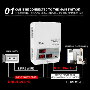 Медный однофазный стабилизатор напряжения переменного тока SVC 230В 50Гц 1-15 кВА с ЖК-дисплеем и защитой от перегрузки - Product Image 3