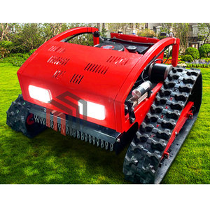 Tự Động Điện Bắt Đầu RC Robot Máy Cắt Cỏ Cao Su Theo Dõi Điều Khiển Từ Xa Robot Máy Cắt Cỏ Cho Cảnh Quan - Product Image 4