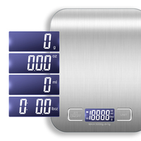 Balance de cuisine numérique 1g avec écran LCD Capacité 5kg Grammes/Oz/Lb pour cuisson Cuisson Café Laboratoire