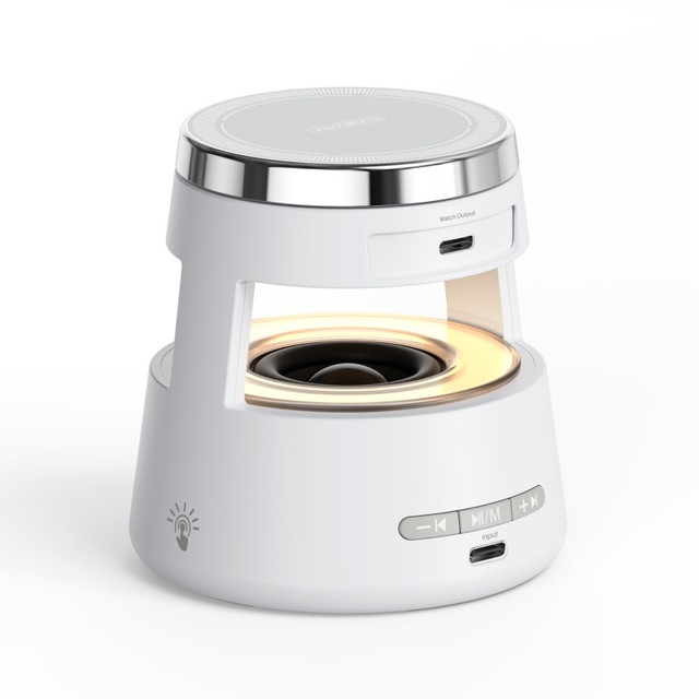 Wireless Charging Station Phone Stand with for Speaker Magnetic Holder & Night Lamp-15W Fast Charging for Home Office