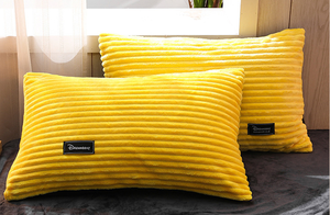 Parure de lit 4 pièces en <span class=keywords><strong>flanelle</strong></span> polaire unie, portable, chaude et thermique, 100 % polyester, 600 fils, avec housse de couette et taies d'<span class=keywords><strong>oreiller</strong></span> – Meilleures ventes - Product Image 5