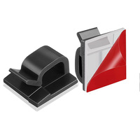 Pince de câble en silicone auto-adhésive 3M Pince d'organisation de câble en plastique nylon pour le câblage de la voiture