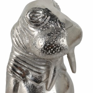 Scultura in metallo a forma di orso marino, decorazione costiera per casa, ufficio, bagno, accessorio per scaffale - Product Image 5