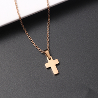 Bijoux en acier inoxydable Offre Spéciale femmes nouvelle chaîne en argent déclaration croix collier