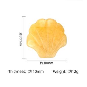 Regalos únicos 30mm piedra preciosa natural tallada a mano cristal cuarzo rosa bolsillo forma de concha de mar estatua curativa para decoración del hogar - Product Image 6