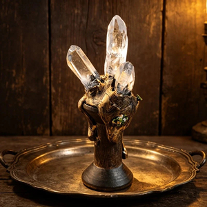 Lámpara de Cuarzo Transparente Natural CrystalHola al por Mayor, Adorno de Altar de Cristal, Regalo Decorativo de Moda para Sanación - Product Image 1