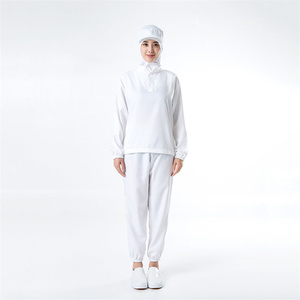 Phổ biến unisex Nhật Bản an toàn thực phẩm hội thảo sạch trắng không gây ô nhiễm thực phẩm nhà máy làm việc quần áo đồng phục - Product Image 2