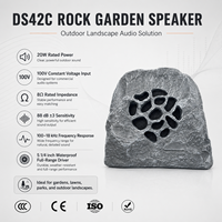 Système de haut-parleurs stéréo sur pied DSZ DS42C avec une puissance de sortie de 20-30W pour une utilisation en jardin et en restaurant