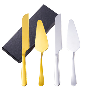 Juego de Cuchillos para Servir <span class=keywords><strong>Pastel</strong></span> de Boda Vintage Premium, Acero Inoxidable con Acabado Dorado para Cortar y Servir <span class=keywords><strong>Pastel</strong></span> - Product Image 6