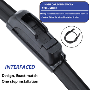 Parabrisas silicona cromo Carall doble suave Color calentado Universal limpiaparabrisas fábrica al por mayor - Product Image 4