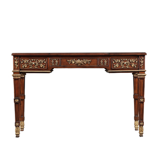 Table de toilette élégante de style français, villa, chambre à coucher, hôtel, table en bois <span class=keywords><strong>massif</strong></span>, miroir noble, coiffeuse, <span class=keywords><strong>commode</strong></span> de chambre à coucher - Product Image 2