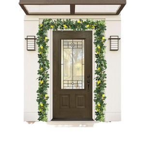 Mã hóa vòng Hoa Mây Nhân Tạo Màu xanh lá cây chanh nho nhựa trang trí bàn treo tường thực vật mô phỏng chanh - Product Image 5