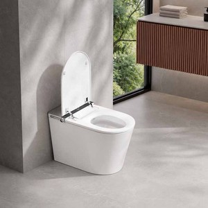 WC intelligent monobloc 110V/220V avec télécommande, siège chauffant et séchage à l'air, bidet électrique - Product Image 4