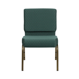 Chaise de théâtre empilable à pieds métalliques, rembourrée en tissu, pour église, à prix abordable - Product Image 4