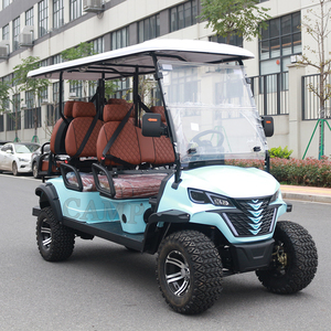 Trại 72V pin lithium năng lượng mặt trời Powered 6 chỗ ngồi Xe golf off road Buggy 4 bánh xe Câu lạc bộ xe điện Golf giỏ hàng Xe tay ga - Product Image 2