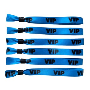 Pulseras Personalizadas de Poliéster para Eventos, Bandas Ajustables de Tela Satén con Cierre Deslizante para Festivales, Conciertos, <span class=keywords><strong>VIP</strong></span>, Proveedor Mayorista OEM - Product Image 4