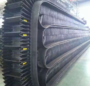 Convoyeur à angle élevé certifié YUPHENG ISO Courroie en caoutchouc à paroi latérale de qualité allemande Utilisation de carrière/agrégat à prix compétitif - Product Image 5