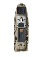 Kayak à pédales Yak Outdoors pour une personne, en HDPE, 2,9 m, sit-on-top, pour la navigation sur les rivières, le surf et la pêche, garantie de 3 ans