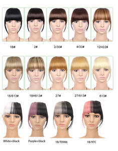Clip-In Extension Sintético Blunt Bangs Hair Fringe <span class=keywords><strong>Natural</strong></span> Falso postizo Clip en flequillo Color <span class=keywords><strong>de</strong></span> <span class=keywords><strong>flecos</strong></span> sintéticos para mujeres - Product Image 3