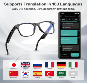 Nuevas gafas inteligentes de traducción AI, traducción multilingüe, asistente de voz, carga magnética, llamada de Audio, gafas de sol inteligentes - Product Image 2