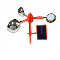 Répulsif à oiseaux multi-style à ultrasons solaire à commande vocale, répulsif à oiseaux à 360 degrés, outils de contrôle des oiseaux pour jardin et ferme