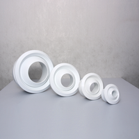 Diffuseur d'air rond en ABS pour plafond, avec buse réglable et amortisseur pour système CVC