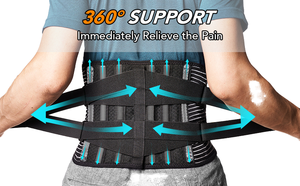 Cintura Lombare Elastica Regolabile in Poliestere e Nylon per Allineamento della Colonna Vertebrale, Terapia Ortopedica, Supporto Lombare Confortevole per la Primavera - Product Image 3