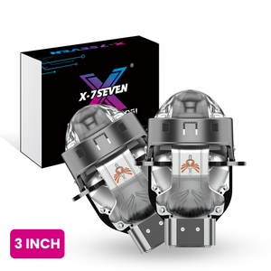 Kit de mise à niveau des phares de voiture X-7SEVEN avec lentille de projecteur Bi-LED de 3,0 pouces, <span class=keywords><strong>prix</strong></span> de gros, faisceau double - Product Image 1