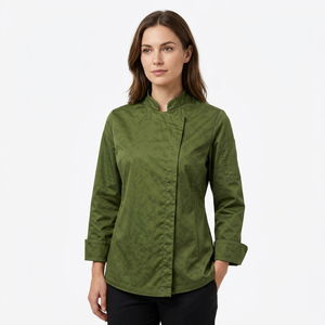 Uniforme de chef résistant à la chaleur, 100% coton, manches longues, unisexe, vente en gros, respirant, pour cuisine, restaurant, hôtel - Product Image 1