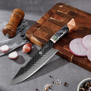 Nuevo diseño japonés hecho a mano Damasco Chef cuchillo hoja en blanco con mango DIY cuchillo de cocina - Product Image 3
