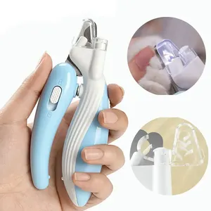 Wholesale Hot Sale Professional Pet Nail Clippers With Led Light Pet Claw Grooming Scissors For Dogs Cats