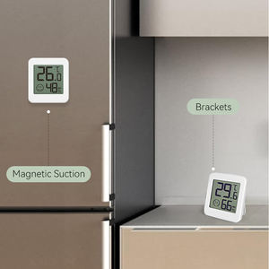 EMAF-Termohigrómetro <span class=keywords><strong>digital</strong></span> para el hogar, monitor de pared con sensor de temperatura LCD magnético portátil - Product Image 5