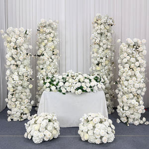 Giant White Handcrafted Silk Realistic Artificial Flowers <b>for</b> Wedding and Back to School Decorations Luxurious Banquet <b>Props</b> - Product Image 3