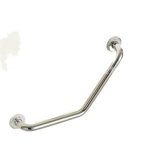 Barra de Agarre Elegante en Forma de V de Acero Inoxidable de 25x500mm con Acabado Brillante, Pasamanos de Seguridad para Baño - Product Image 5