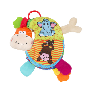 Mignon petit âne livre en tissu Animal Early Education Teether Book Soft peluche Baby Cloth Book - Product Image 5