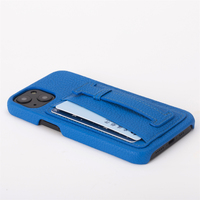 Élégante coque de téléphone portable en cuir véritable, étui de luxe, avec support de cartes, poignée pour Iphone 13 pro max