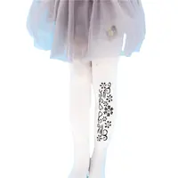 Calze in pile collant bianchi da ballo per bambina coreana alla moda su misura