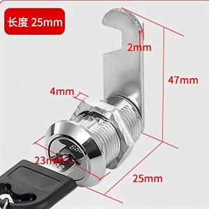 Cerradura de cajón para puerta de armario exterior y cerradura de archivador con mecanismo giratorio para armarios de metal - Product Image 3