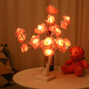 Rose <b>Tree</b> Lights Led Warm White Purple Light Indoor Party Decoration Home Decor Christmas Event <b>Lighting</b> - Product Image 2