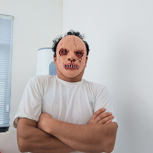 Maschera in Latex per Halloween, Cosplay Spaventoso con Lingua Lunga, Copricapo <span class=keywords><strong>Horror</strong></span> in Latex - Product Image 6
