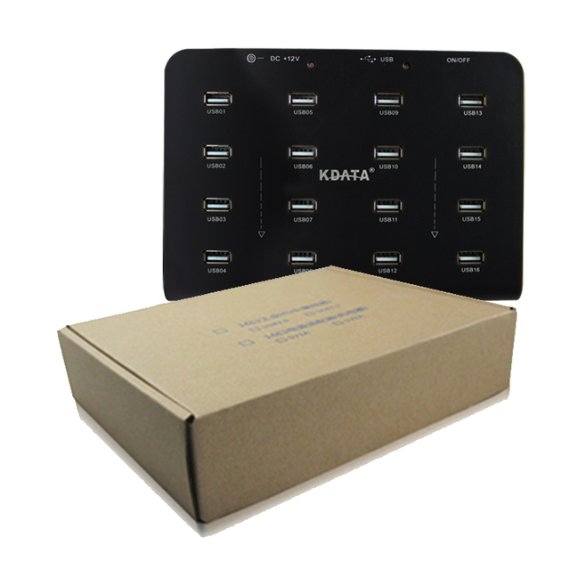 Kdata USB 3.0 Type C Ethernet Adapter Hub with 4K USB-C PD Charging 16 Ports USB Type C Hub